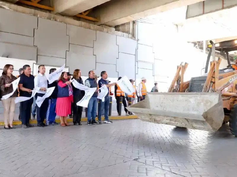 Inicia Mundo Tlatehui Rehabilitación con Concreto Estampado en la Calle14 Oriente