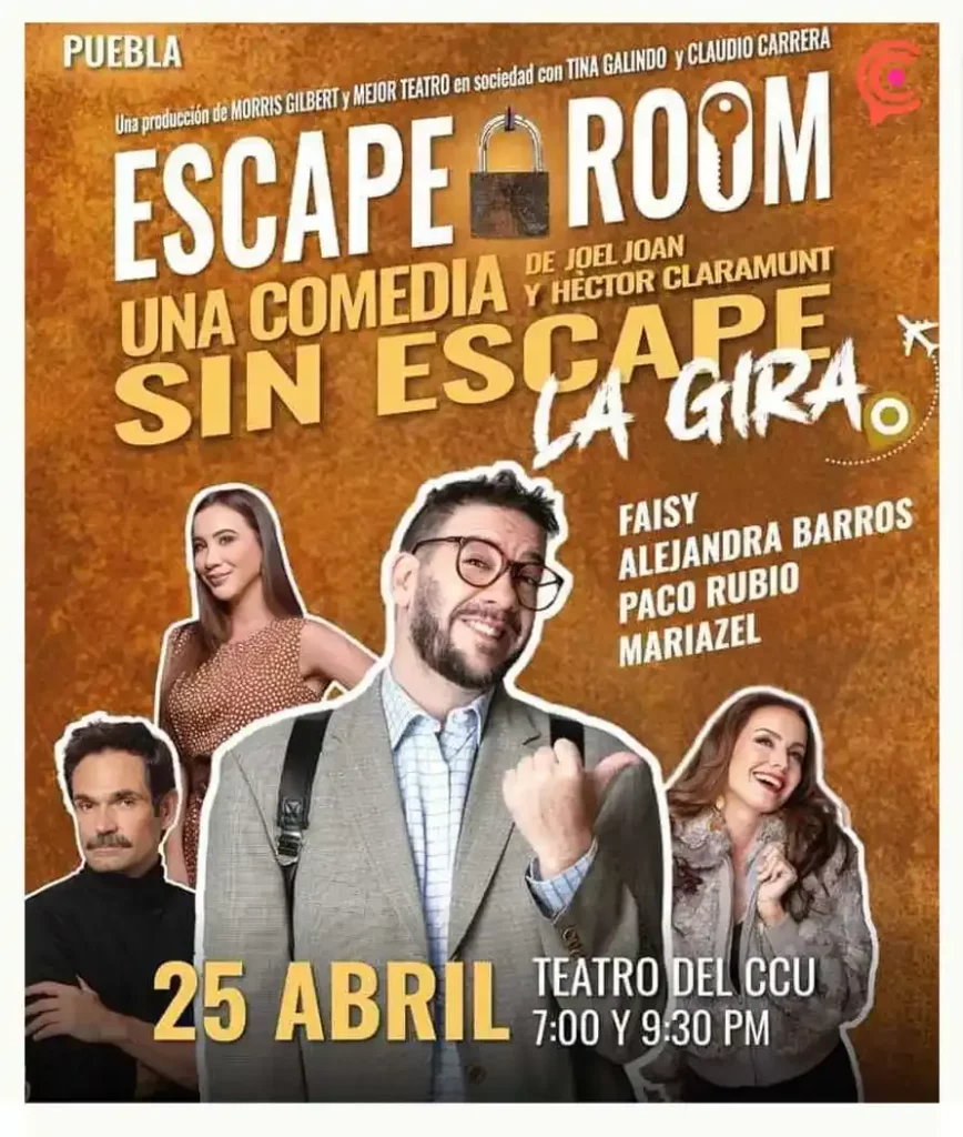 Llega “Escape Room” a Puebla con los actores Faisy y Alejandra Barros