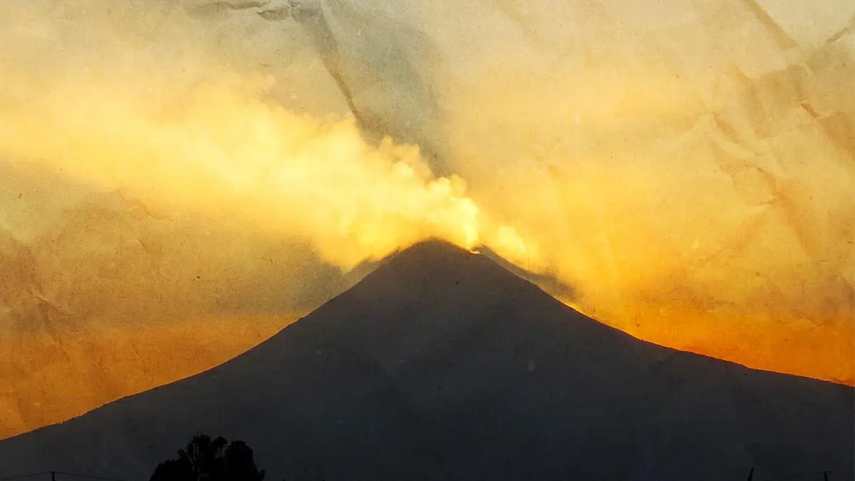 Este 23 de marzo el volcán Popocatépetl registró 30 exhalaciones y 617 minutos de tremor