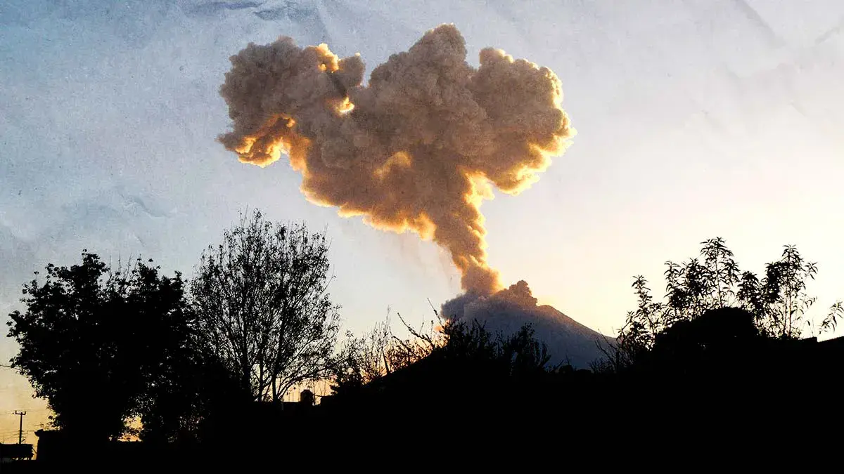 Este 24 de marzo el volcán Popocatépetl registró 34 exhalaciones y 914 minutos de tremor