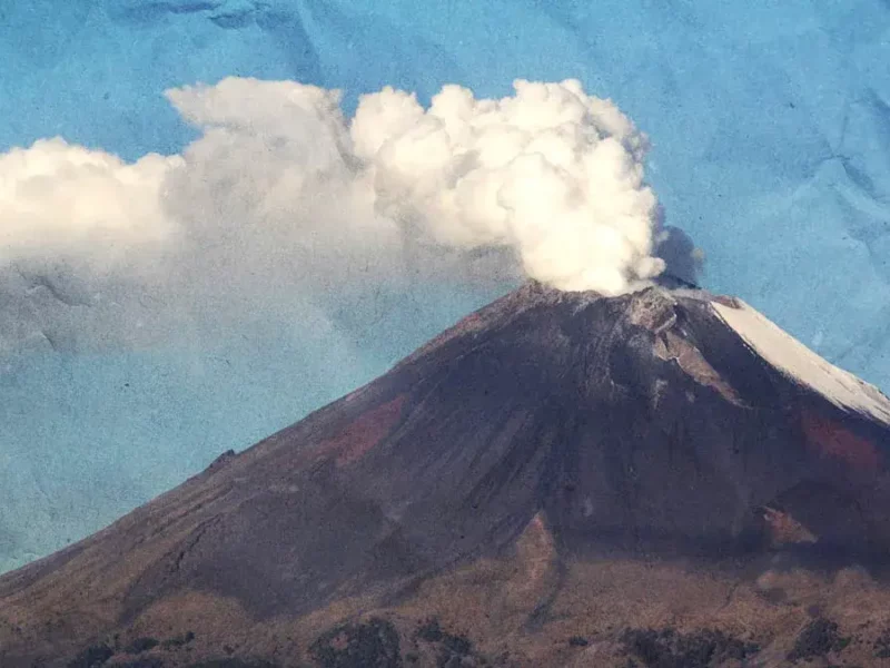Este 25 de marzo el volcán Popocatépetl registró 53 exhalaciones y mil 54 minutos de tremor