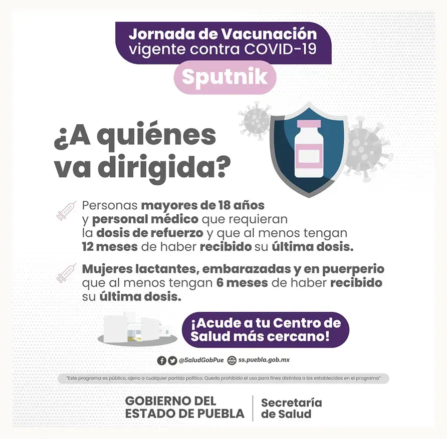 Jornada vigente de vacunación contra Covid-19 vigente en Atlixco