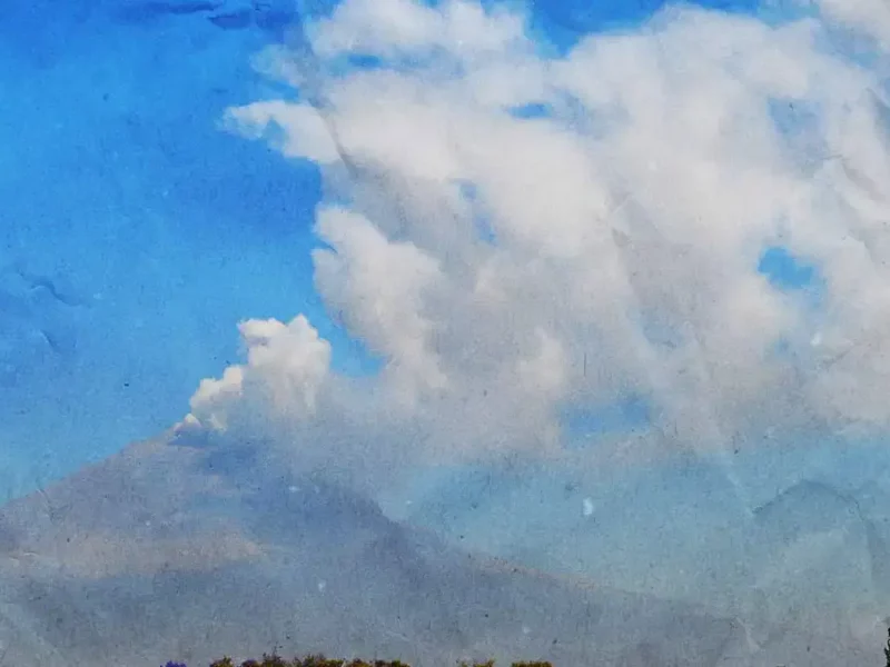 Este 25 de marzo el volcán Popocatépetl registró 46 exhalaciones y 326 minutos de tremor
