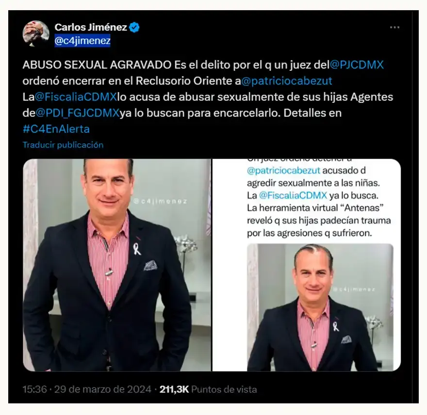 Buscan a Patricio Cabezut, exconductor de ‘Hoy’, por presunto abuso sexual contra sus hijas