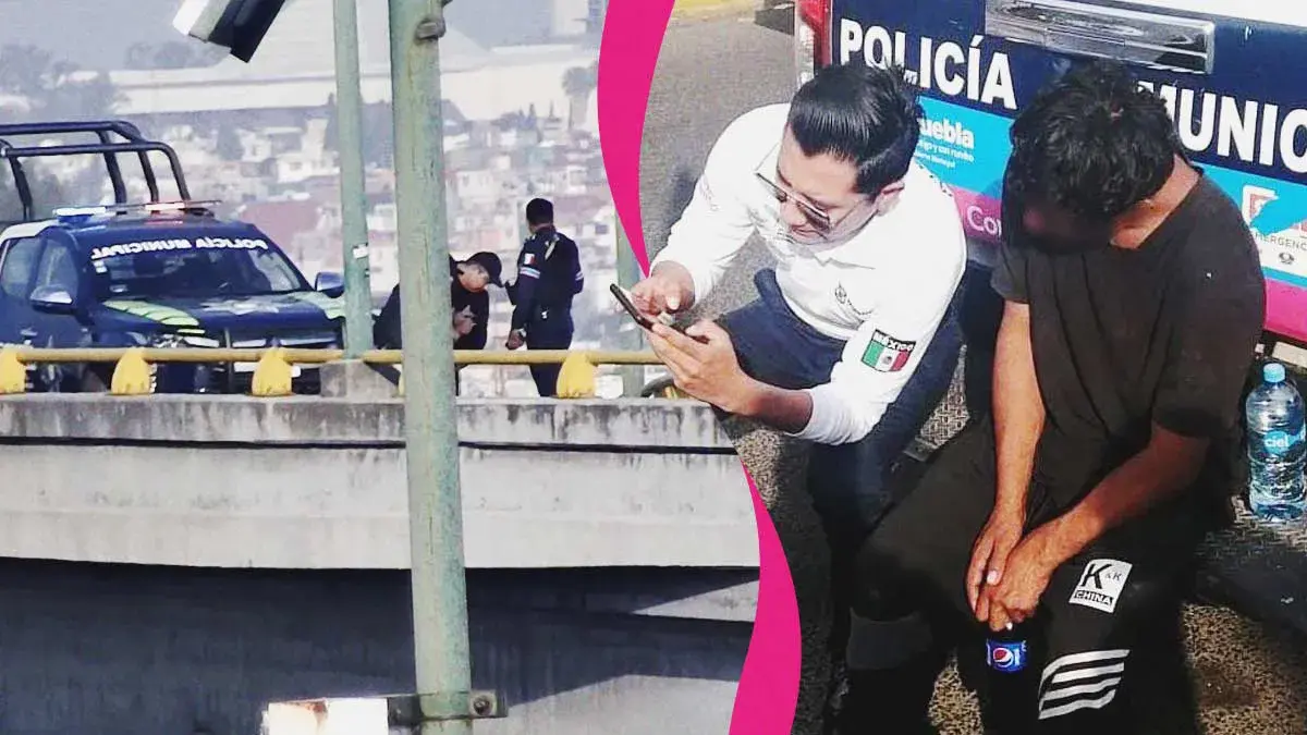 Migrante guatemalteco intenta quitarse la vida en Puebla: policías municipales lo rescatan 
