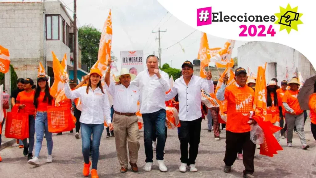 Sin eventos multitudinarios, Fernando Morales continuó su campaña en Puebla, Tecali y Cuautinchan