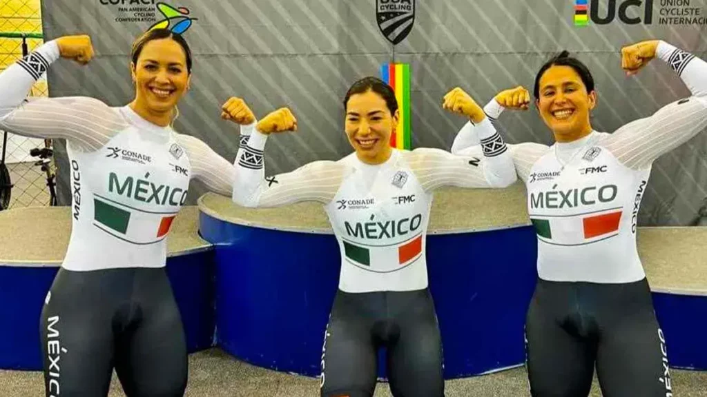 Equipo de velocidad femenil de ciclismo gana oro y boleto a Juegos Olímpicos París 2024