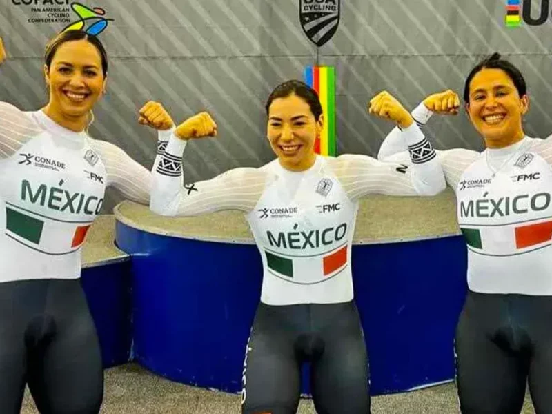 Equipo de velocidad femenil de ciclismo gana oro y boleto a Juegos Olímpicos París 2024