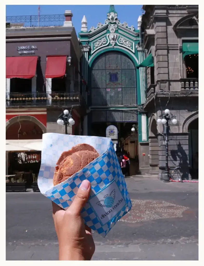 Divina Concha en Puebla ofrece deliciosos panes rellenos de helado y vasos comestibles
