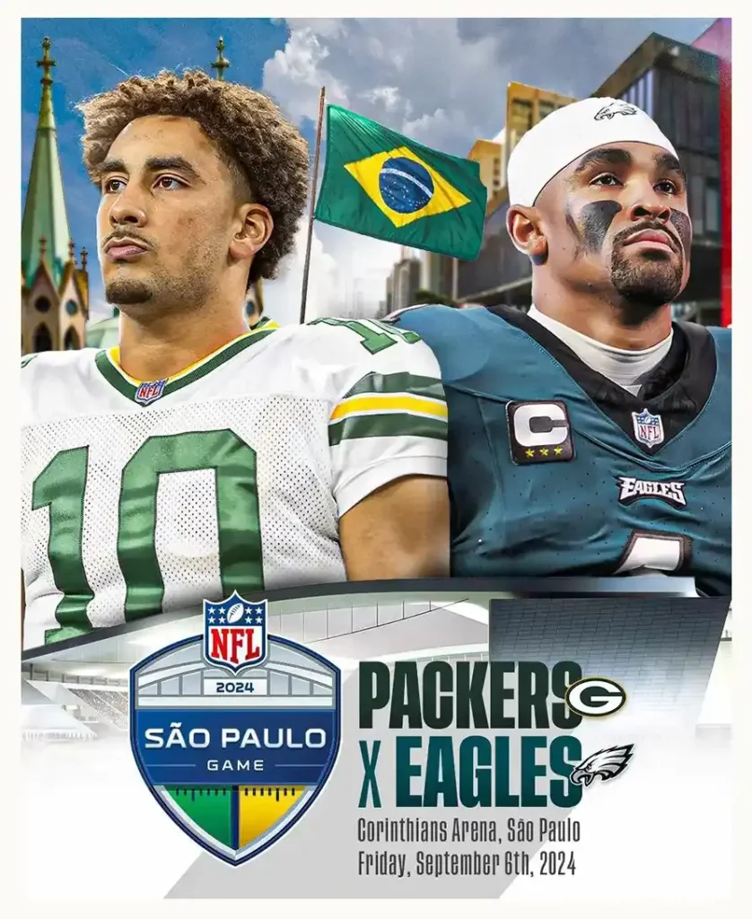 Packers y Eagles iniciarán la temporada de la NFL en Sao Paulo, Brasil