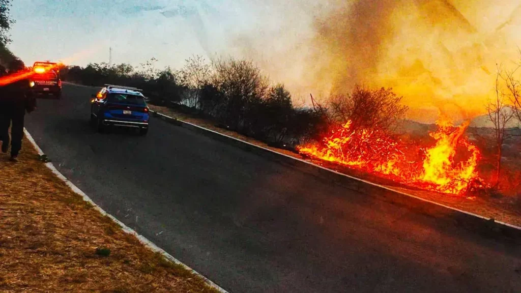Un hombre provocó un incendio que casi llega a Haras del Bosque en Puebla