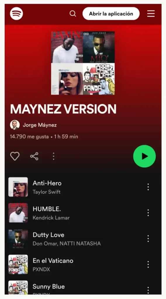 Esta es la Playlist de Jorge Álvarez Máynez para sus seguidores