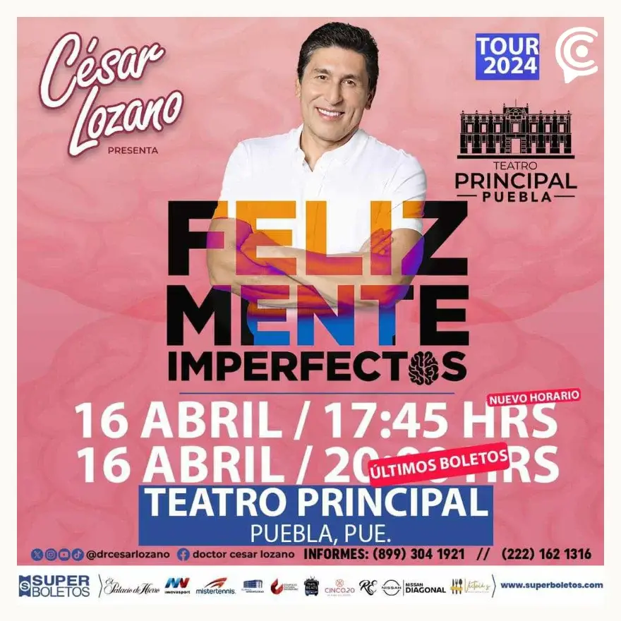 Donovan Morales y más eventos en Puebla del 15 al 21 de abril 
