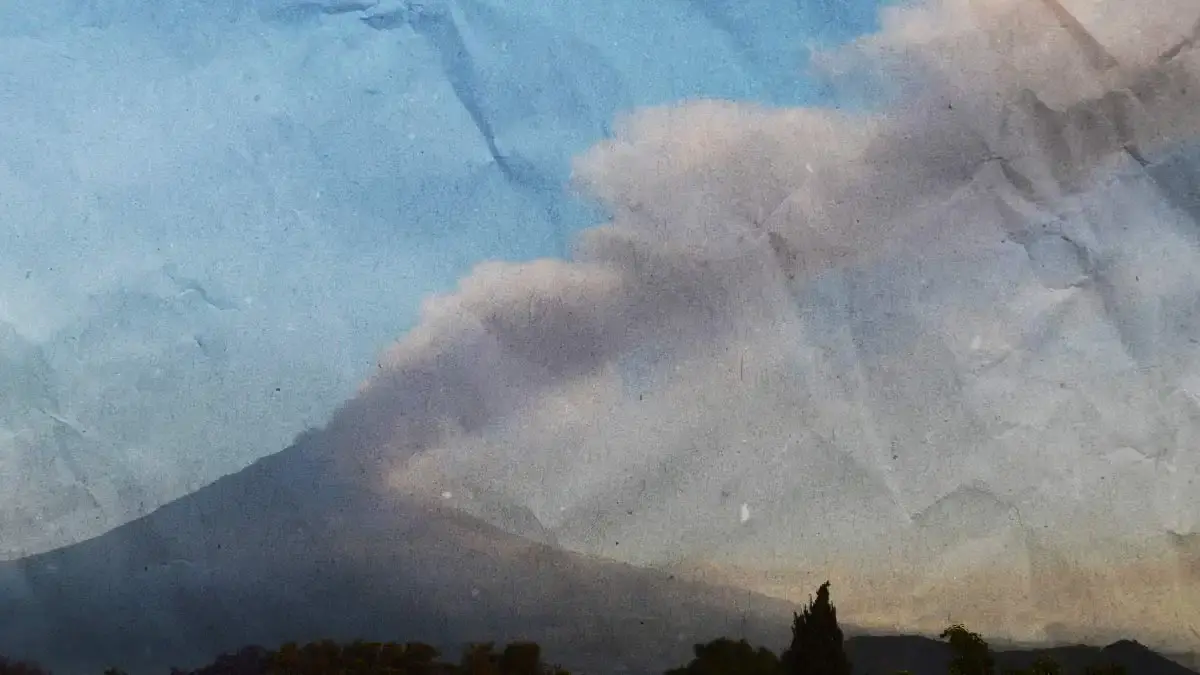 Este 14 de abril el volcán Popocatépetl emitió 45 exhalaciones