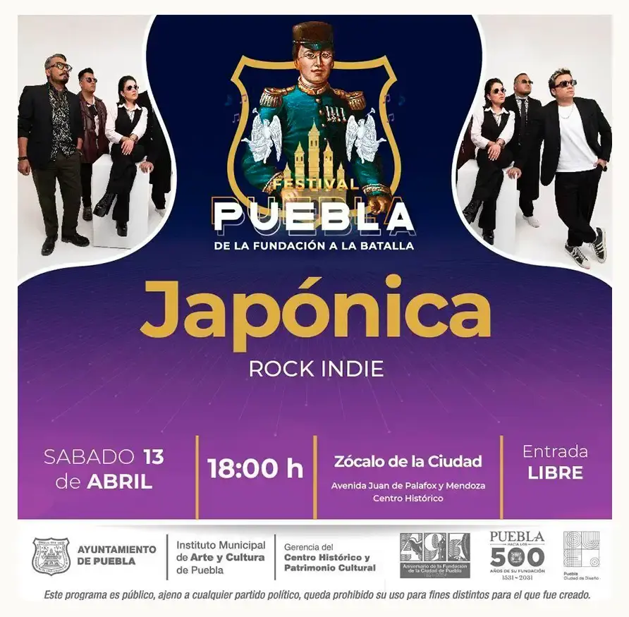 Ayuntamiento de Puebla informa actividades artísticas y culturales por el 493 aniversario de la fundación de la ciudad