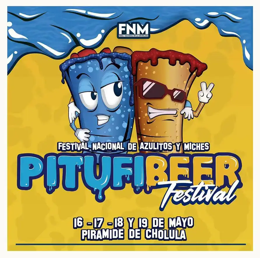 De nuevo llega a Cholula el PitufiBeer, Festival de Azulitos y Miches 2024