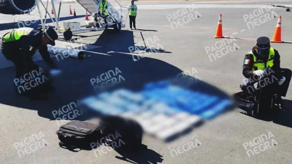 Aseguran 120 paquetes de droga en el aeropuerto de Huejotzingo; pretendían trasladarlos a Cancún