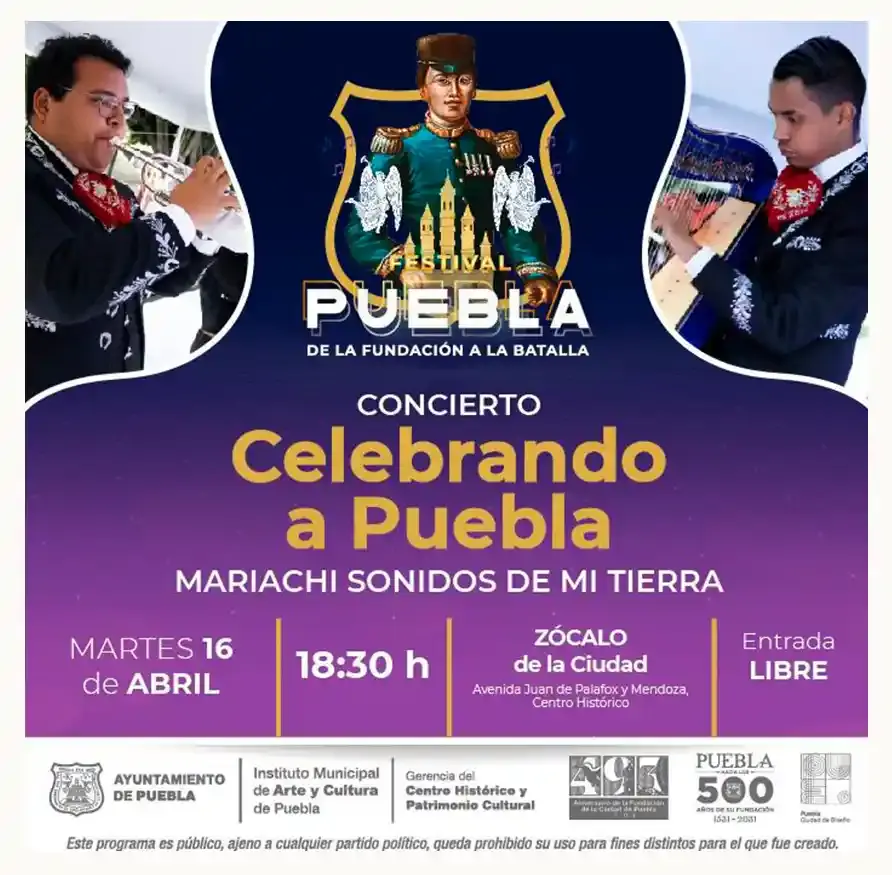 Ayuntamiento de Puebla llevará a cabo actividades con motivo del 493 aniversario de la Fundación de la Ciudad