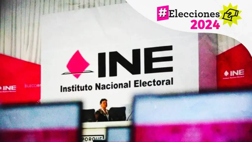 Fotografía del monograma del INE Puebla desmiente falta de recursos para organizar debate entre diputados federales.