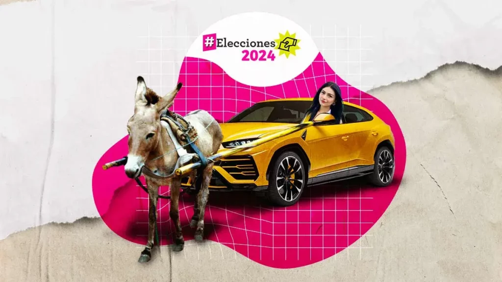 Tras críticas, familia de “El Toñín” cambia Lamborghini por burro para hacer campaña en Quecholac