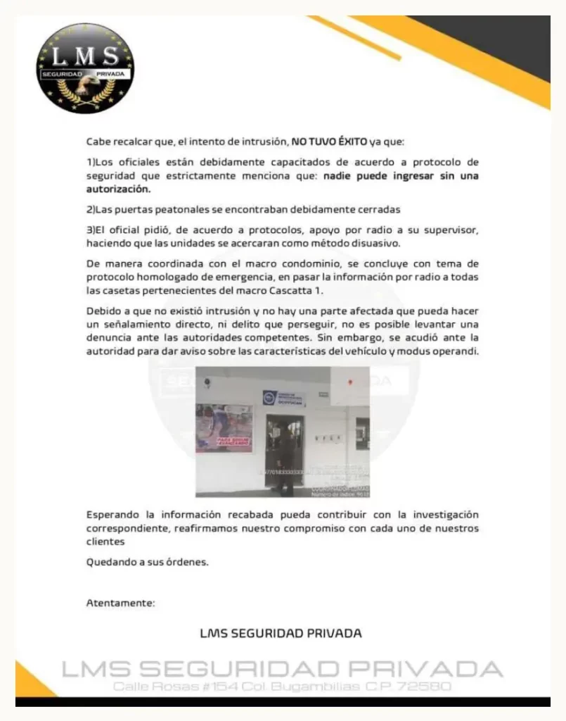 Presuntos ladrones intentaron entrar a Lomas de Angelópolis y sobornar a vigilantes