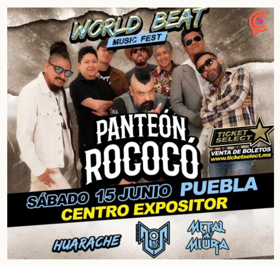 Panteón Rococó regresa a Puebla este 2024 con un concierto en el Centro Expositor