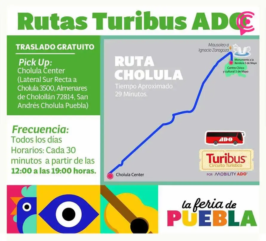 Habrá transporte público gratis para la Feria de Puebla 2024; checa rutas y horarios