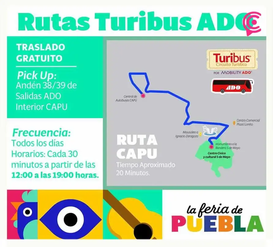 Habrá transporte público gratis para la Feria de Puebla 2024; checa rutas y horarios