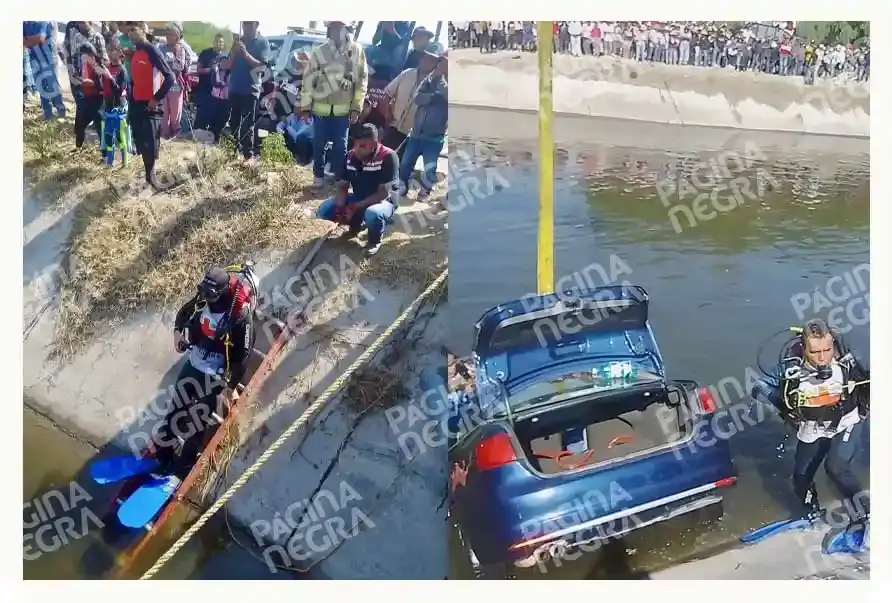 Auto cayó al canal de Valsequillo en Yehualtepec, cuatro hombres murieron