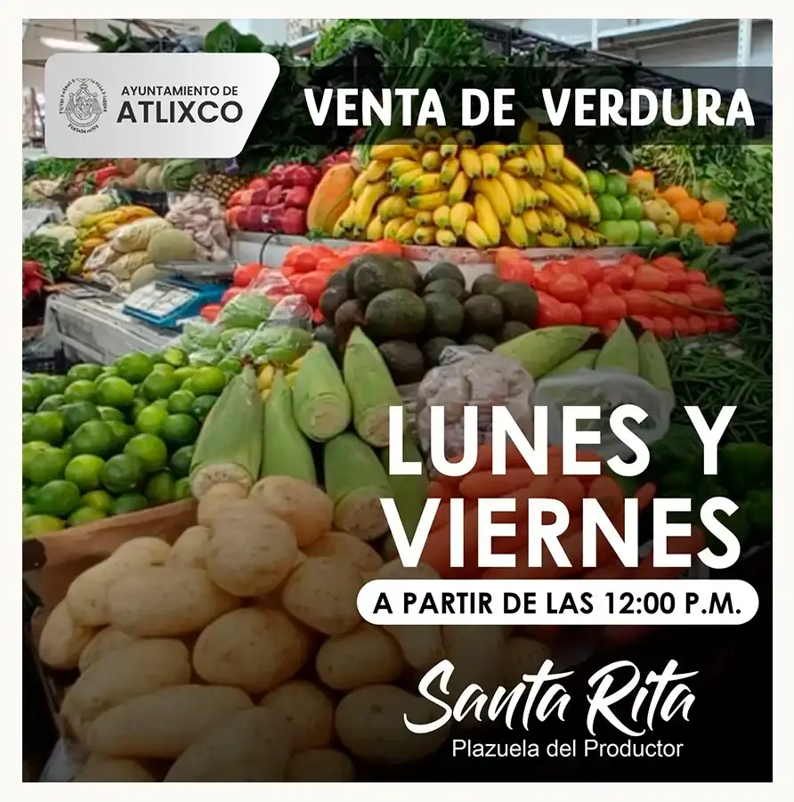 Conoce todo lo que puedes encontrar en la plazuela del productor, "Santa Rita" en Atlixco