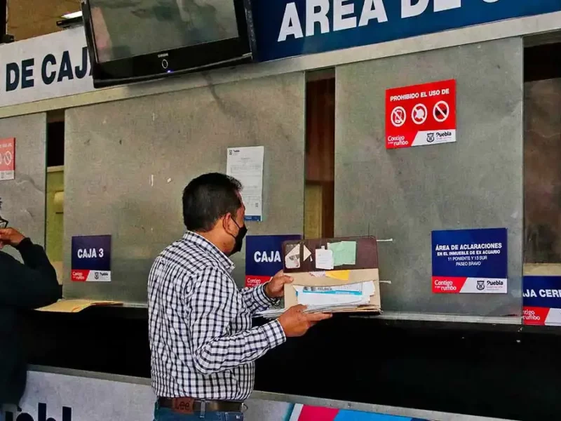Ayuntamiento de Puebla suspende servicio de cajas de recaudación de la Tesorería Municipal este miércoles 1 de mayo