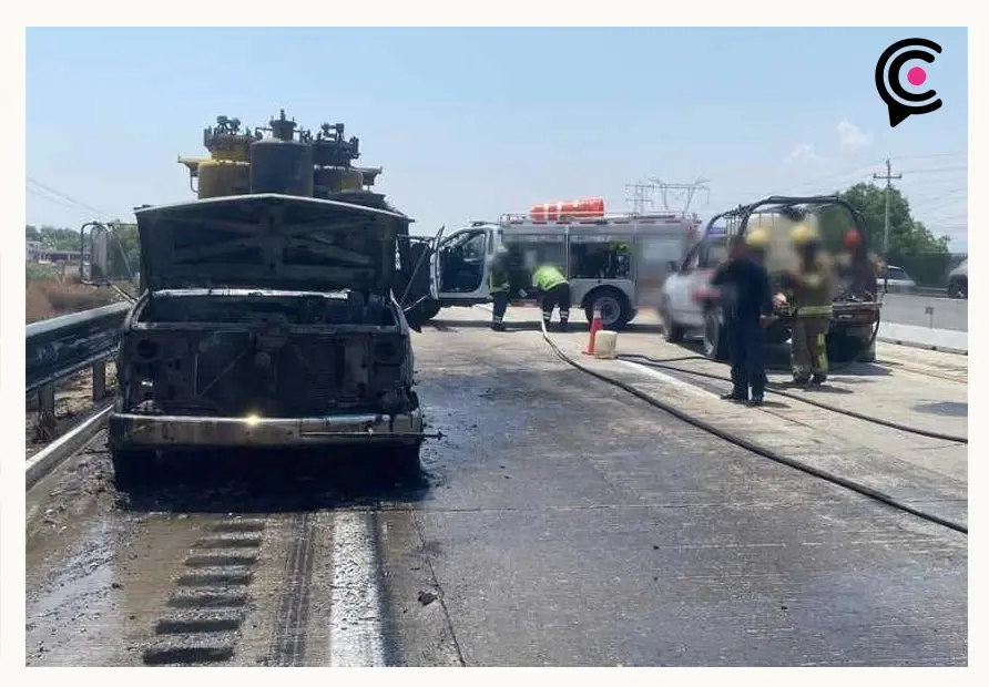 Trabajador de Capufe se quemó la mitad del cuerpo por incendio de auto en Acatzingo