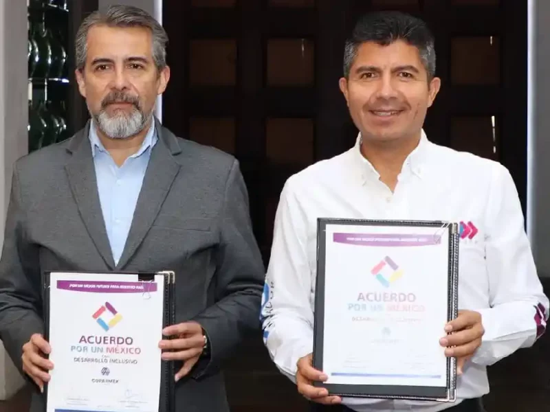 Lalo Rivera expone ante la COPARMEX Puebla su plan para el desarrollo sostenible e incluyente