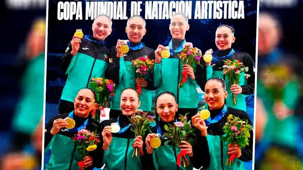 Equipo de Natación Artística de México ganó oro en la Copa del Mundo en París