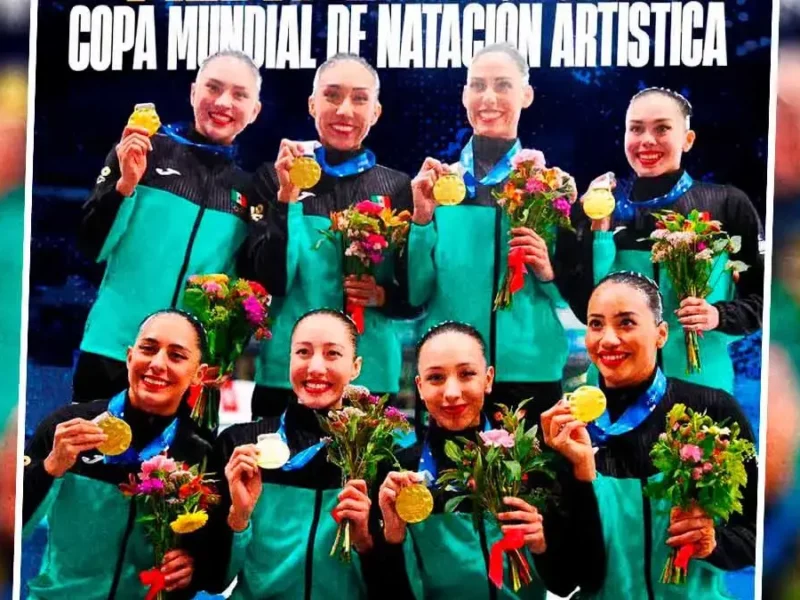 Equipo de Natación Artística de México ganó oro en la Copa del Mundo en París