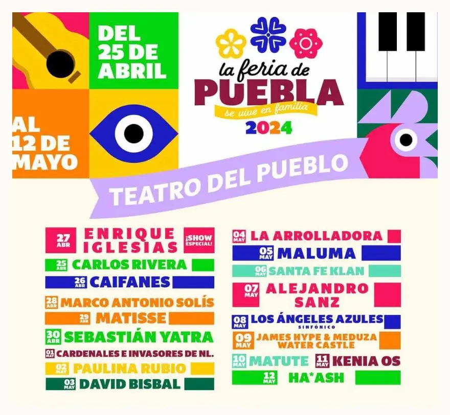 Kenia Os y más eventos en Puebla del 6 al 12 de mayo