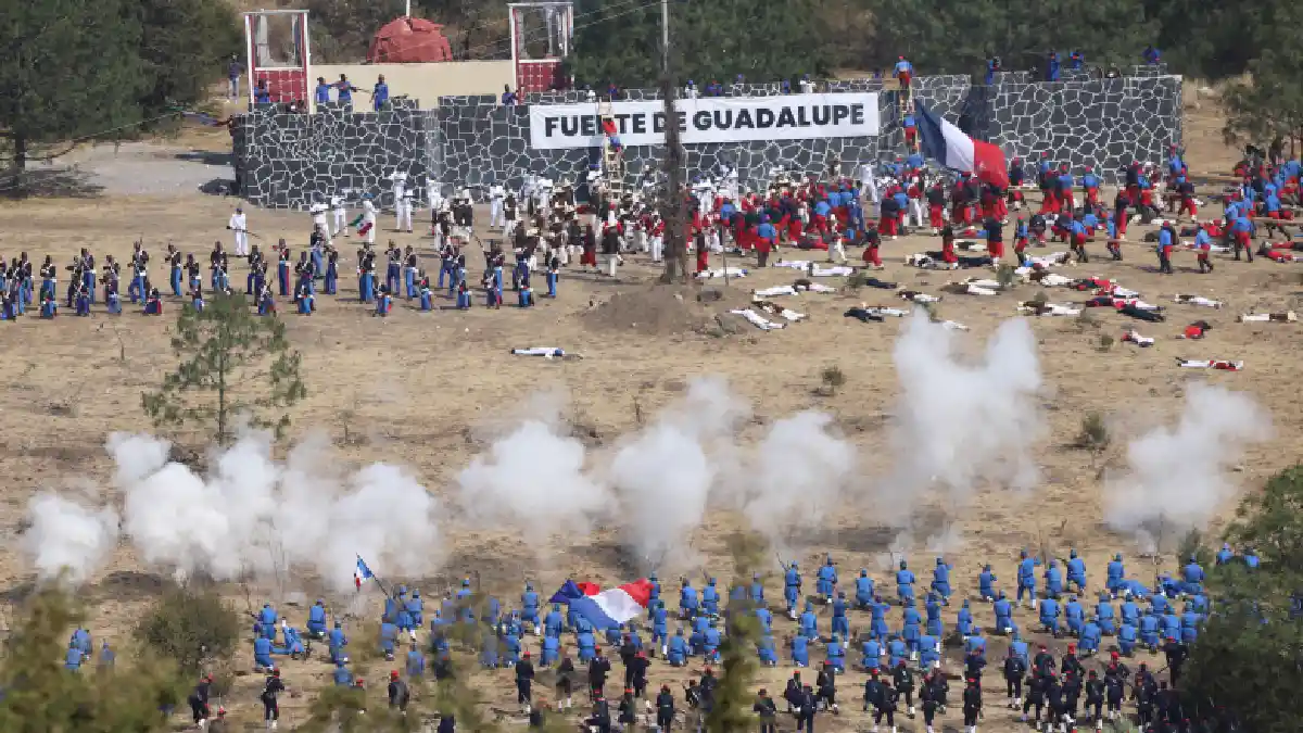 Realiza XXV Zona Militar escenificación de la Batalla del 5 de Mayo