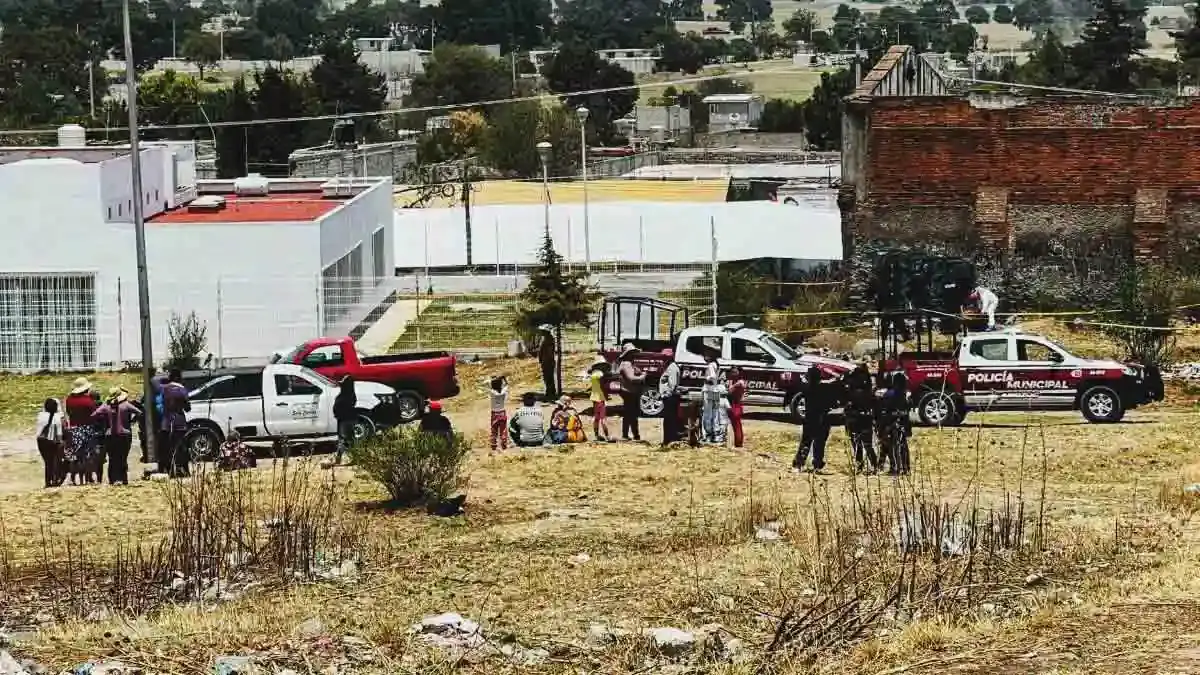 Encuentran a indigente muerto y con herida en el rostro en Amozoc 