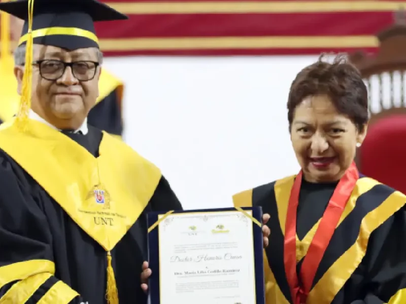 Rectora María Lilia Cedillo Ramírez recibe Doctorado Honoris Causa por parte de la Universidad Nacional de Trujillo