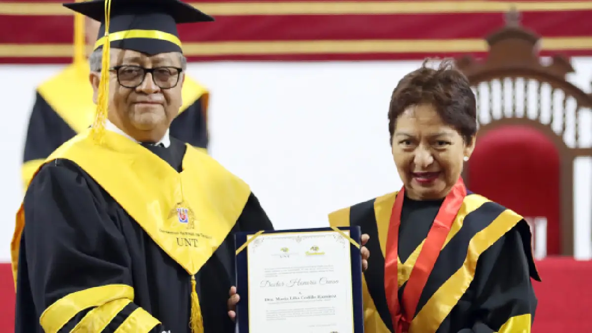 Rectora María Lilia Cedillo Ramírez recibe Doctorado Honoris Causa por parte de la Universidad Nacional de Trujillo