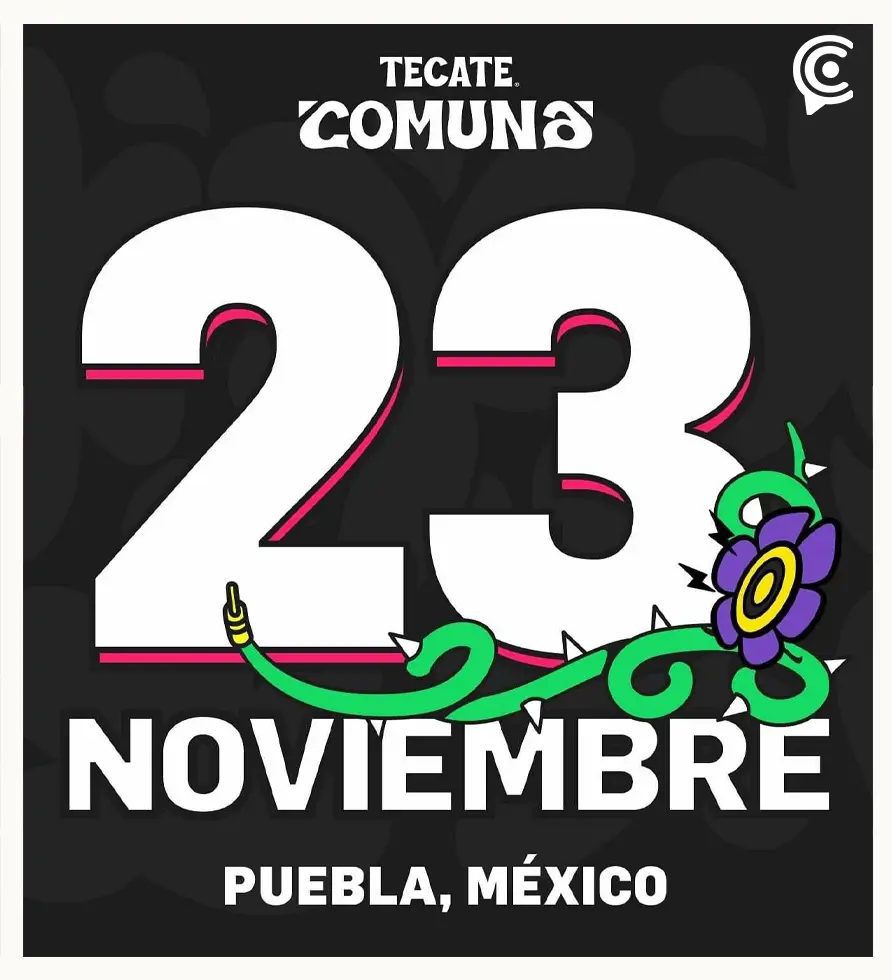 Tecate Comuna regresa a Puebla en noviembre de 2024