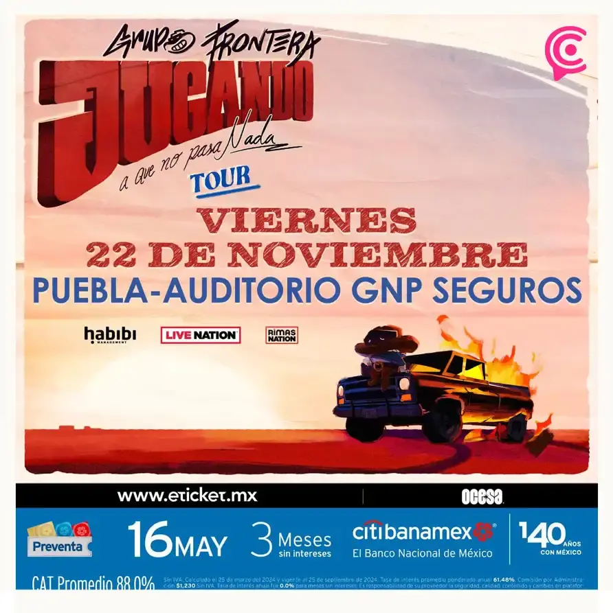 Grupo Frontera regresa a Puebla con nuevo concierto, te contamos los costos y ubicación 