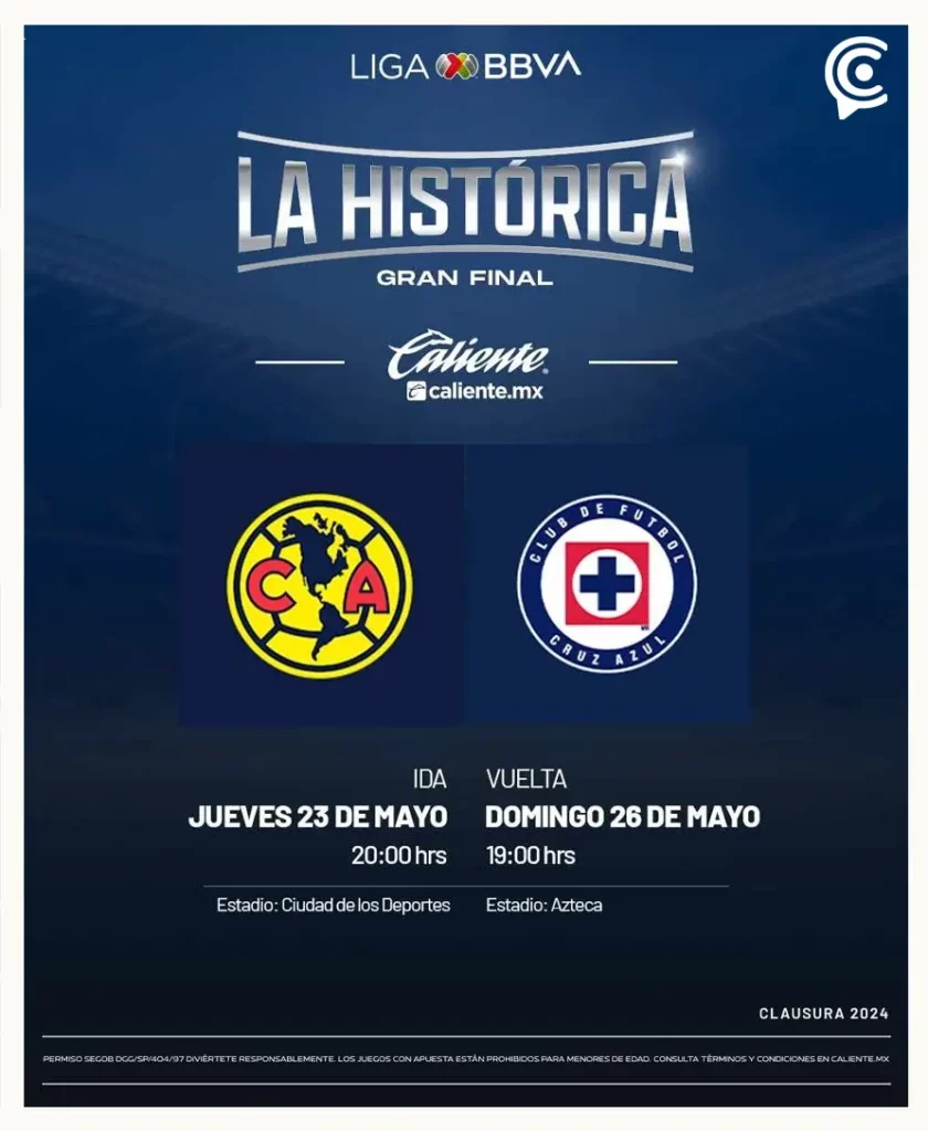 Estas son las fechas y horarios de la final América vs Cruz Azul Clausura 2024
