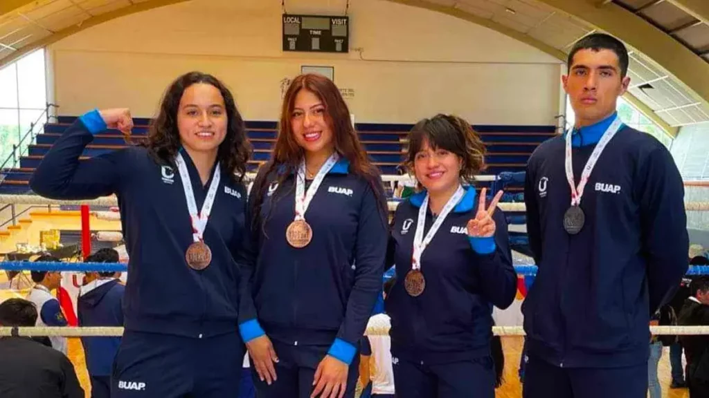 Boxeadores de la BUAP consiguen cuatro medallas en la Universiada Nacional 2024