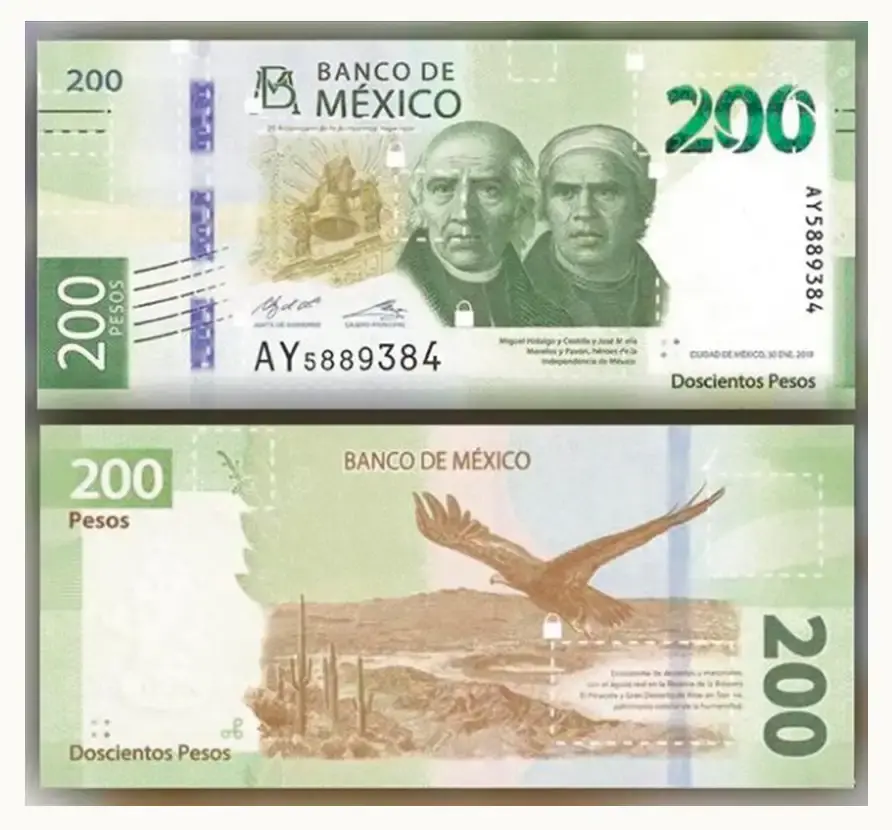 Banxico celebrará su 30 aniversario con lanzamiento de un nuevo billete de 200 pesos mexicanos