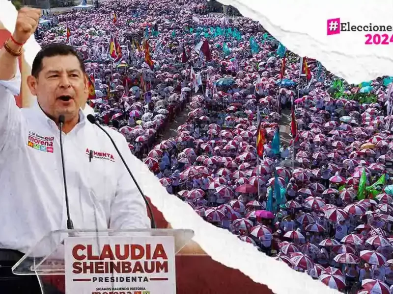 Alejandro Armenta realiza cierre de campaña frente a 20 mil personas en Plaza de la Victoria 