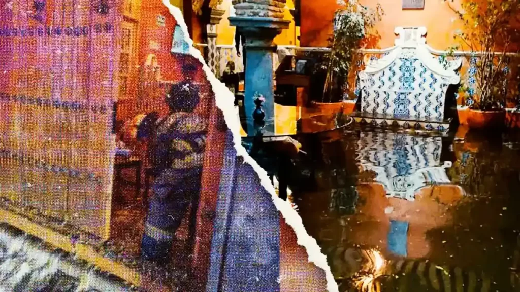 Tromba en Puebla provoca daños en Centro Histórico, oriente y norte de la capital