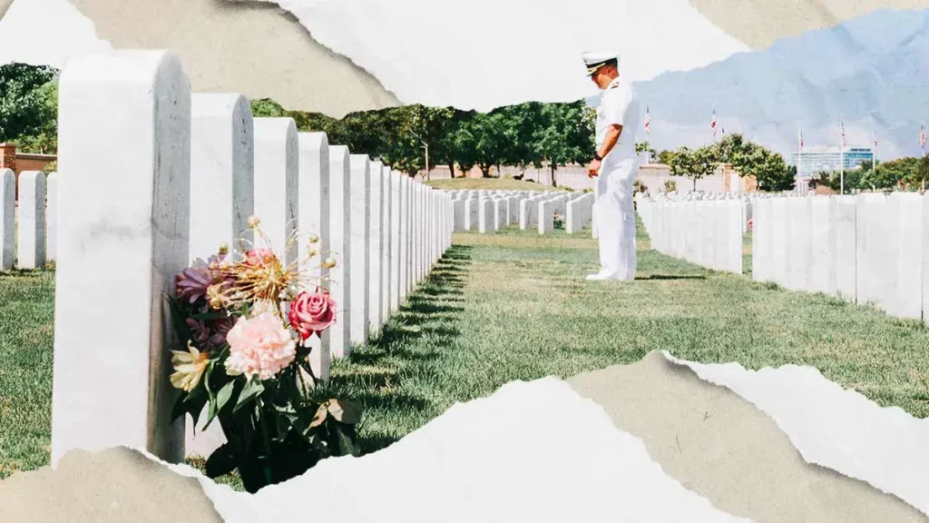 Día de los caídos, homenaje a los que murieron sirviendo a su país en combate