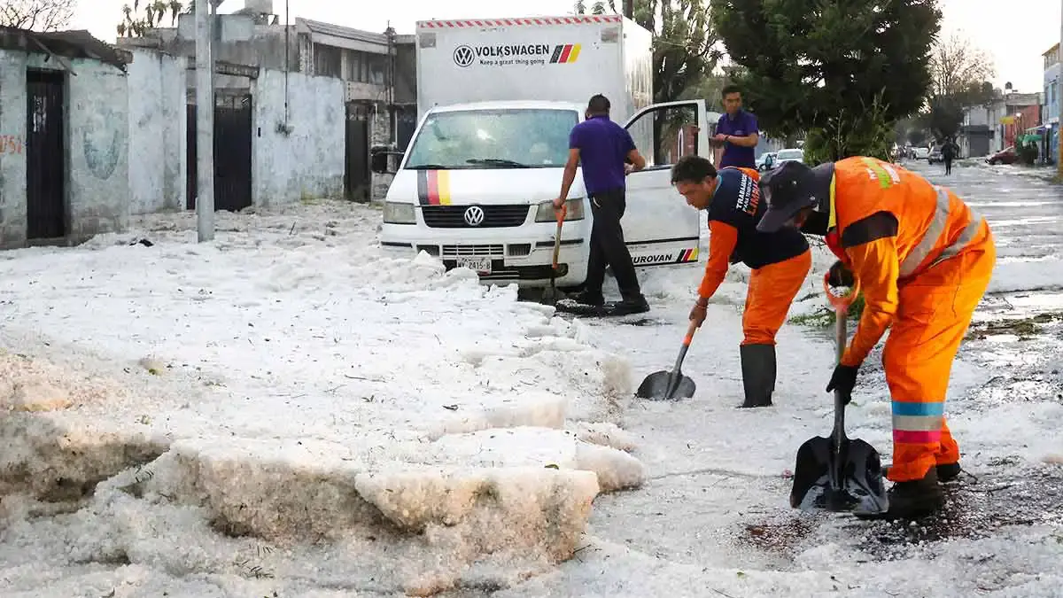 Granizada ocurrida el fin de semana dejó 13 colonias afectadas: Ayuntamiento de Puebla