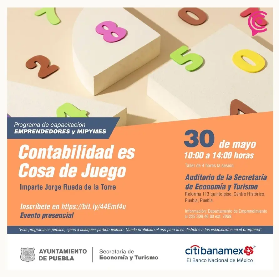 Ayuntamiento de Puebla informa capacitaciones para emprendedores y mypimes